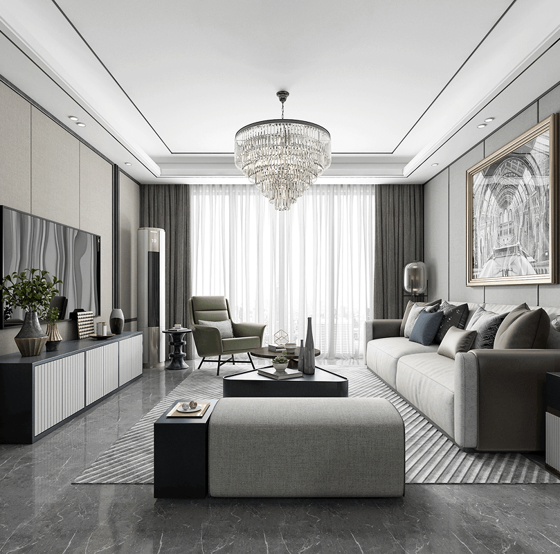 Antra Interior 设计的现代客厅